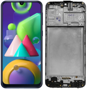 Wyświetlacz OLED Samsung Galaxy M21 z ramką czarny