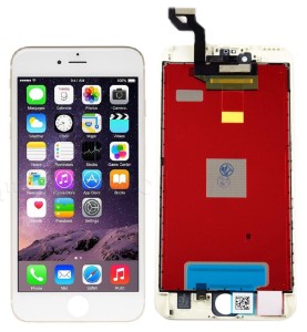 Wyświetlacz LCD Apple iPhone 6S Plus biały z ramką