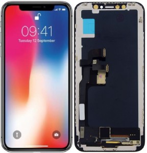 Wyświetlacz OLED Apple iPhone X czarny z ramką (ver. 6 bit)