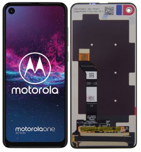 Wyświetlacz LCD Motorola One Action czarny