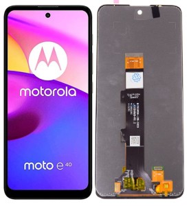 Wyświetlacz LCD digitizer Motorola E40 (czarny)