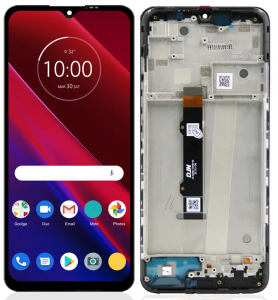 Wyświetlacz LCD do Motorola G50 (czarny) z ramką