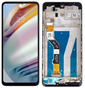 Wyświetlacz LCD do Motorola G60 (czarny) z ramką
