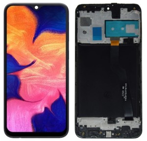 Wyświetlacz LCD Samsung Galaxy A10 czarny z ramką