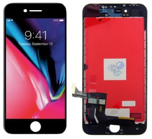 Wyświetlacz LCD Apple iPhone 8 / SE 2020 czarny z ramką