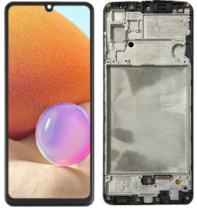 Wyświetlacz LCD do  Samsung Galaxy A32 4G (czarny) z ramką
