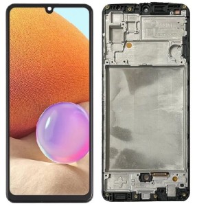 Wyświetlacz OLED do  Samsung Galaxy A32 4G (czarny) z ramką