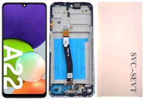 Wyświetlacz LCD z ramką do Samsung Galaxy A22 5G  (service pack)