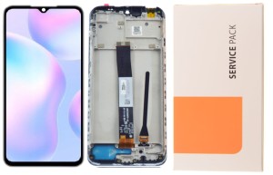 Wyświetlacz LCD z ramką do Xiaomi Redmi 9c  (service pack)