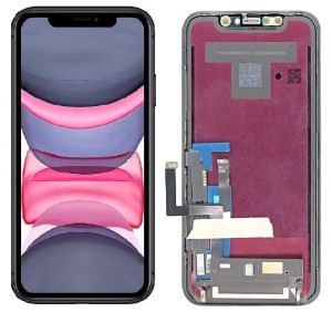 Wyświetlacz LCD Apple iPhone 11 czarny z ramką Full HD