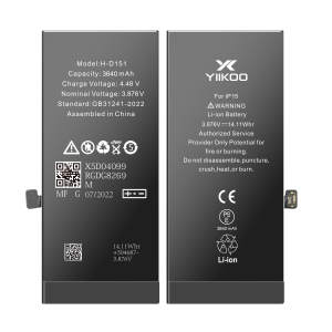 Bateria YIIKOO do Apple iPhone 15 3640mAh