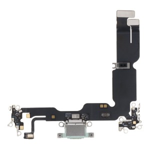 Taśma ze złączem ładowania do iPhone 15 plus zielone (oryginał demontaż)